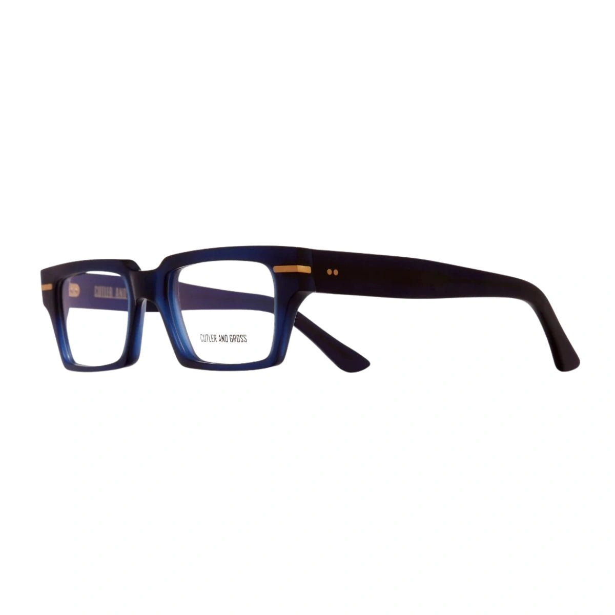 Navy blue rectangle optical frame unisex designer eyewear