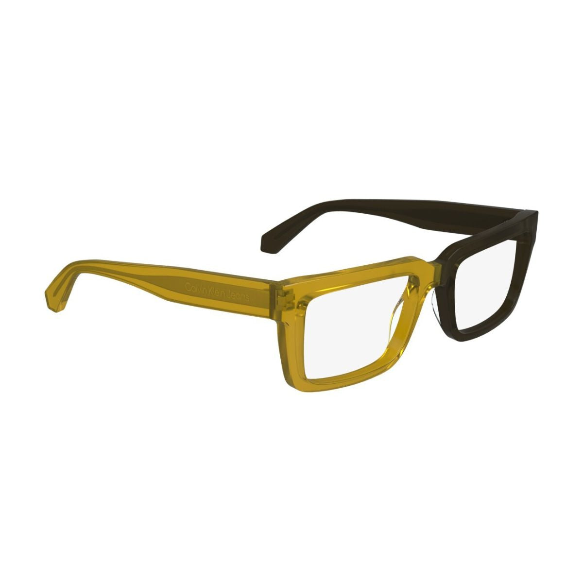 Men's Calvin Klein Jeans CKJ24616 275 rectangle frame, sleek honey-to-brown UV reactive design. Buy online at Optorium.