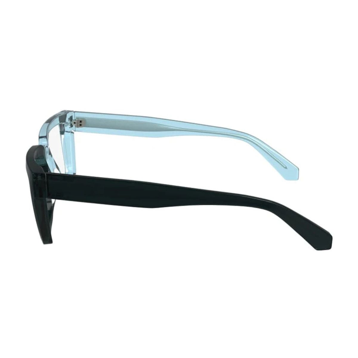 Calvin Klein Jeans CKJ24616 405 eyeglasses, sky-to-midnight blue rectangle frame for men. Available at Optorium.