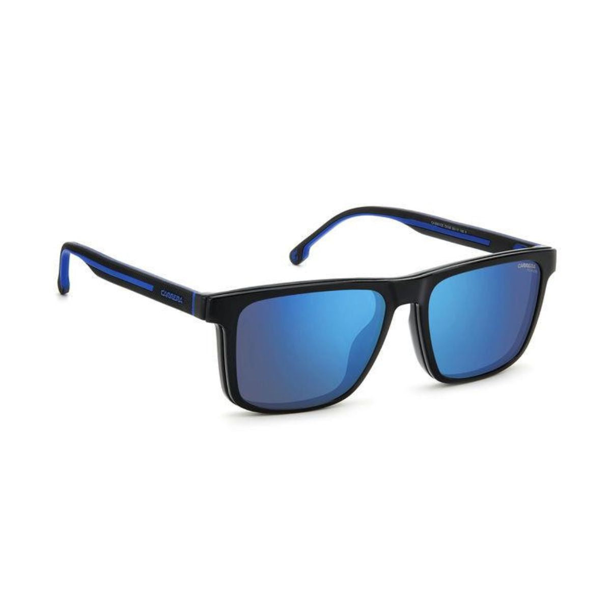 Men’s Carrera Clip-On Sunglass CA 8061/CS D5199, black frame with polarized lenses. Get it online at Optorium.