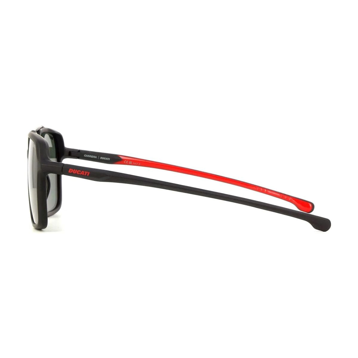 "Carrera Ducati 042/S lightweight polarized sunglasses with green lenses online at Optorium."