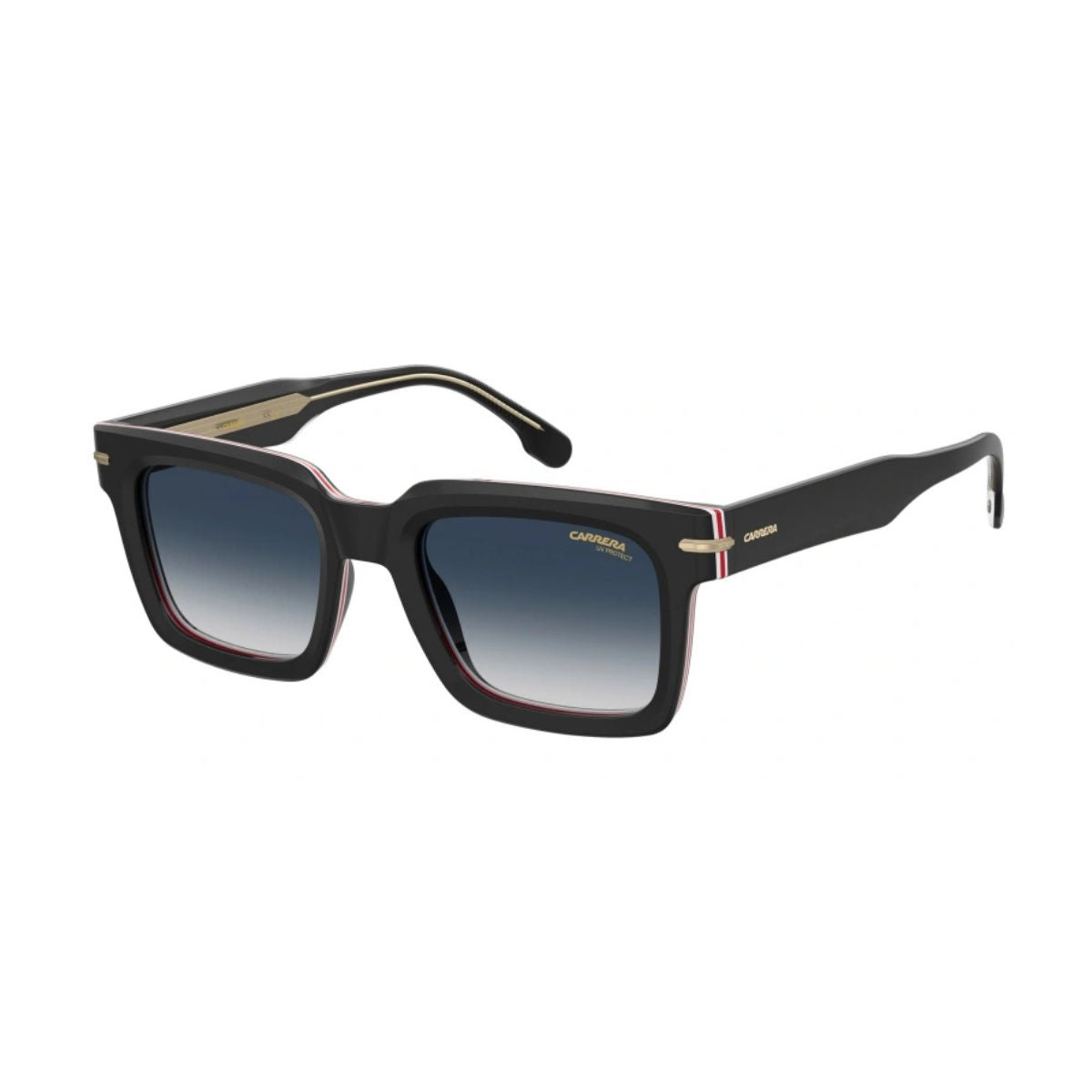 "Stylish Carrera 316/S M4P08 sunglasses, lightweight black frame online at Optorium."