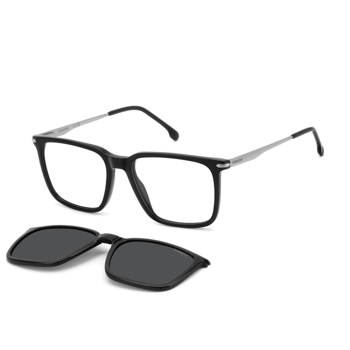 Carrera clip-on polarized glasses fit over CA 357/C 284 frames for easy outdoor use, giving clear sight and sun safety with a simple snap-on design that looks great optorium.