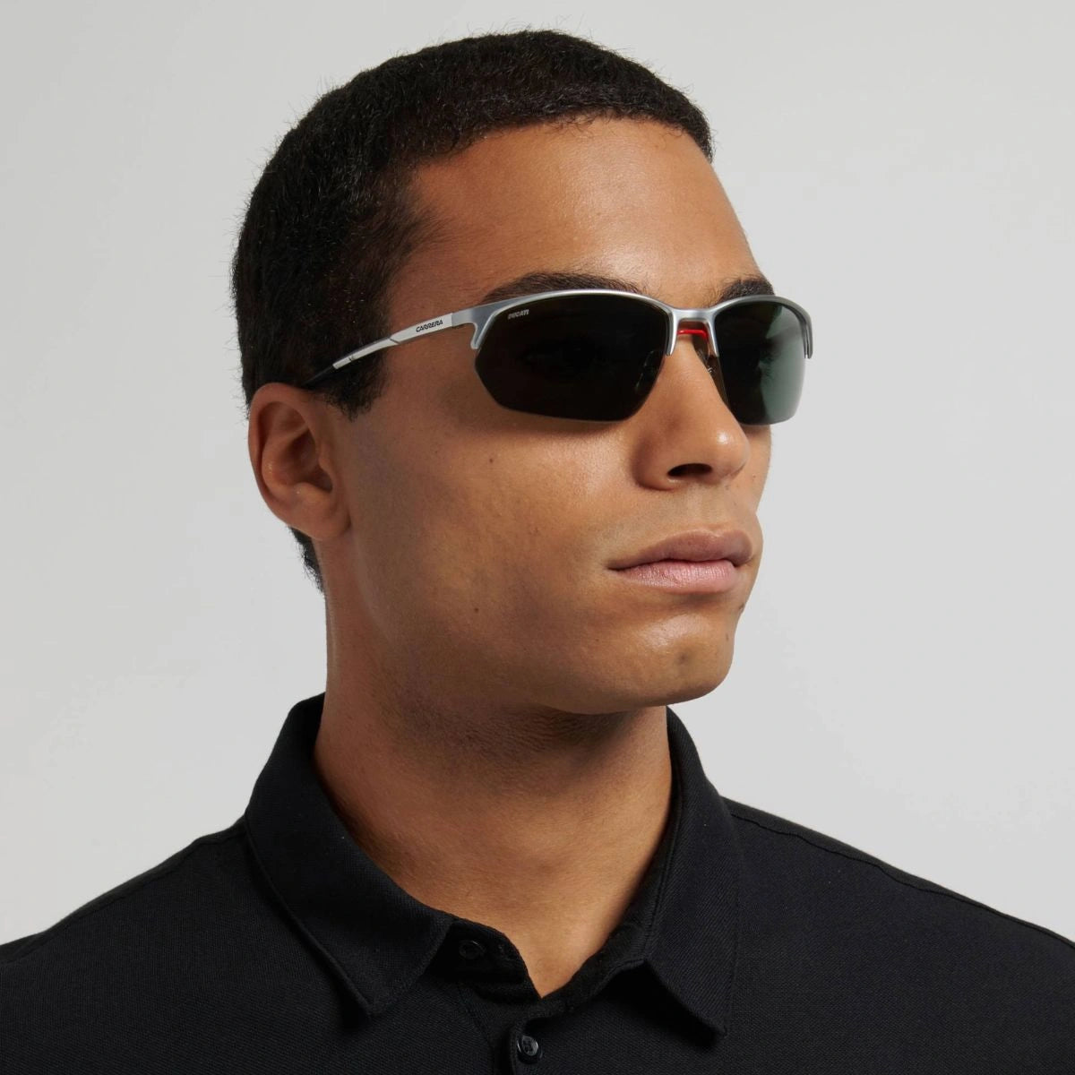Carrera Ducati men Sunglass 064/S 62LQT stylish half rim carrera shades at Optorium India
