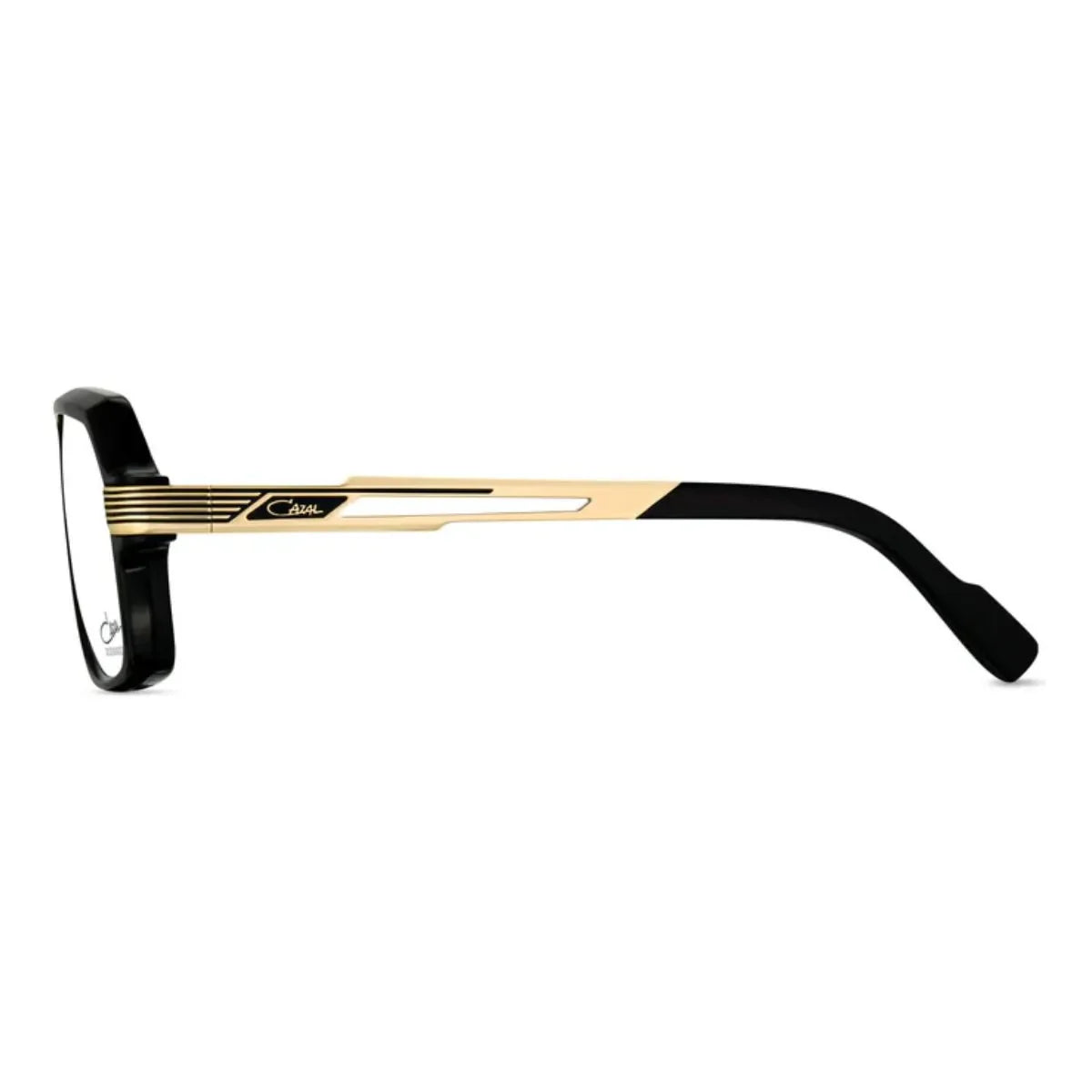 Cazal optical Frame 6034 001 with aviator shape in Black color, Cazal eyeglasses for men offering comfort and iconic eyewear design optorium