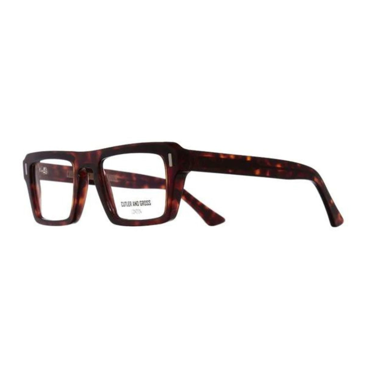 "Sophisticated Cutler and Gross 1318 02 rectangle frame for men's eyewear | Online at Optorium"