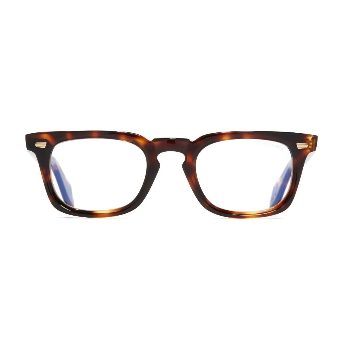 "Cutler & Gross 1406 02 square frame in Brown Havana color, stylish eyewear online at Optorium."