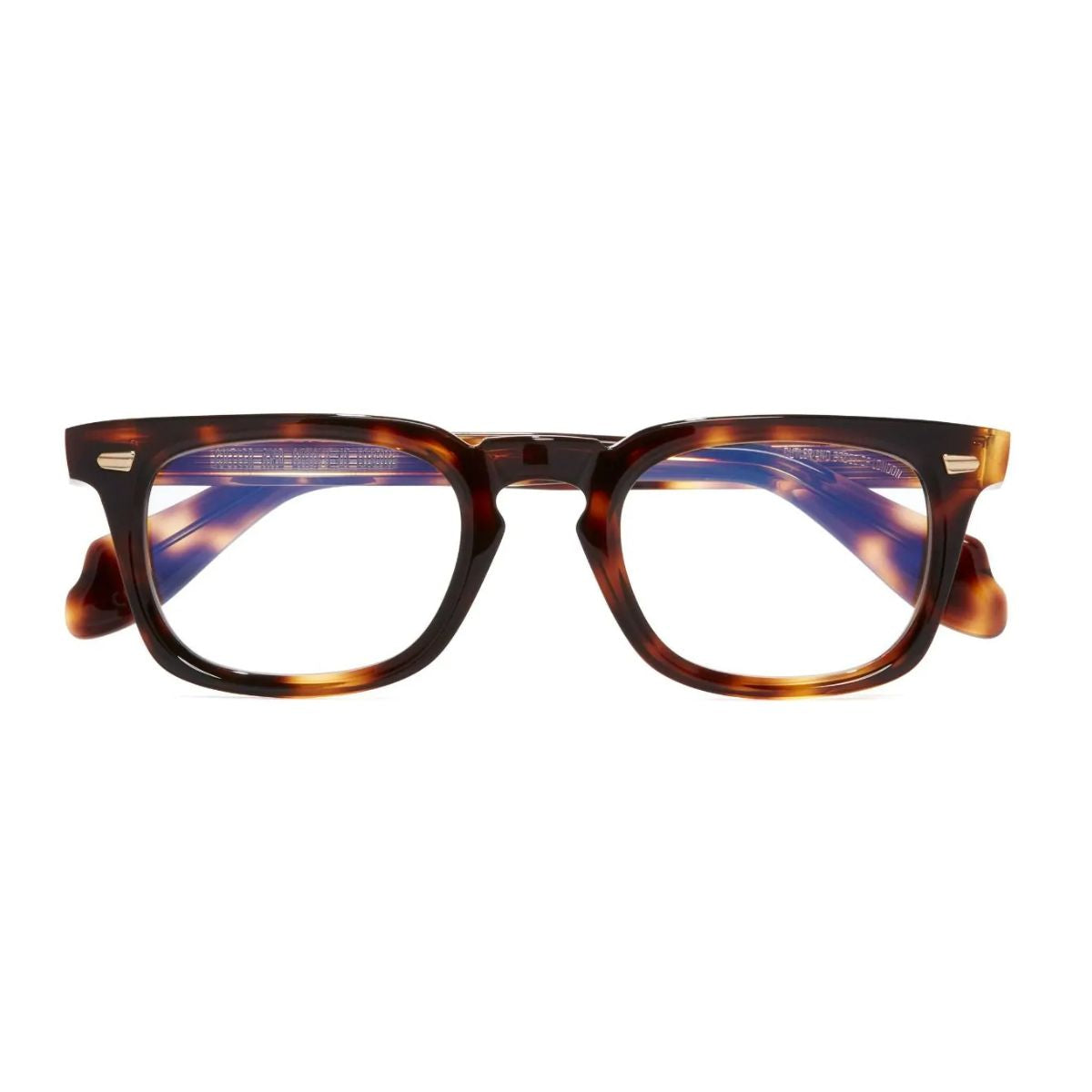 "Cutler & Gross Brown Havana square eyewear frame for men and women online at Optorium."