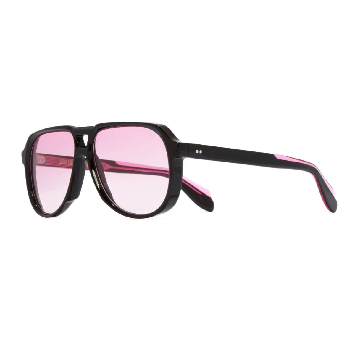 Cutler and Gross CGSN 9782 01 sunglasses, luxury acetate aviator frame with pink lenses for stylish men & women’s eyewear at optorium.