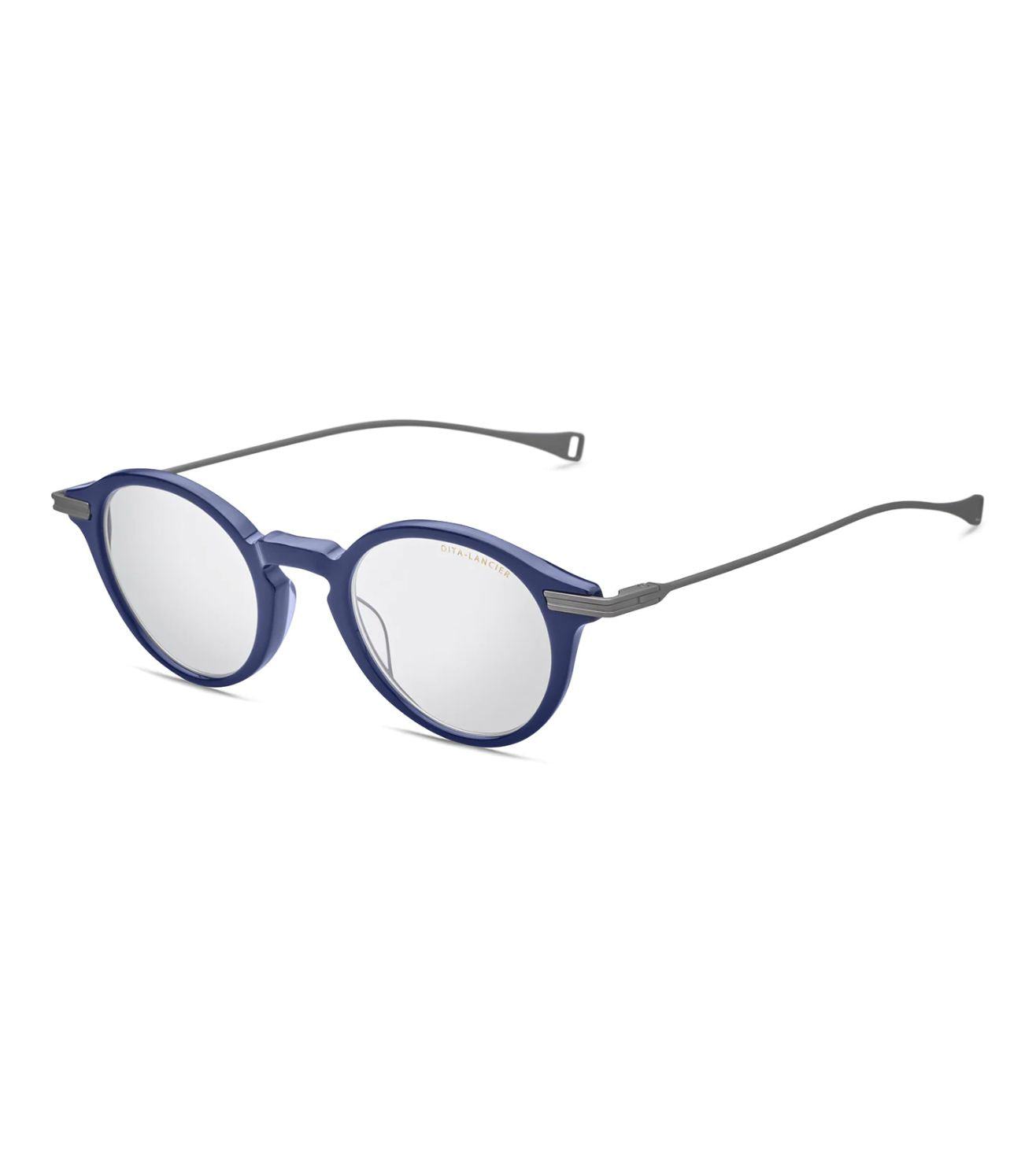 "Stylish Dita Lancer DLX427-A-04 round prescription glasses frame for men and women at Optorium"