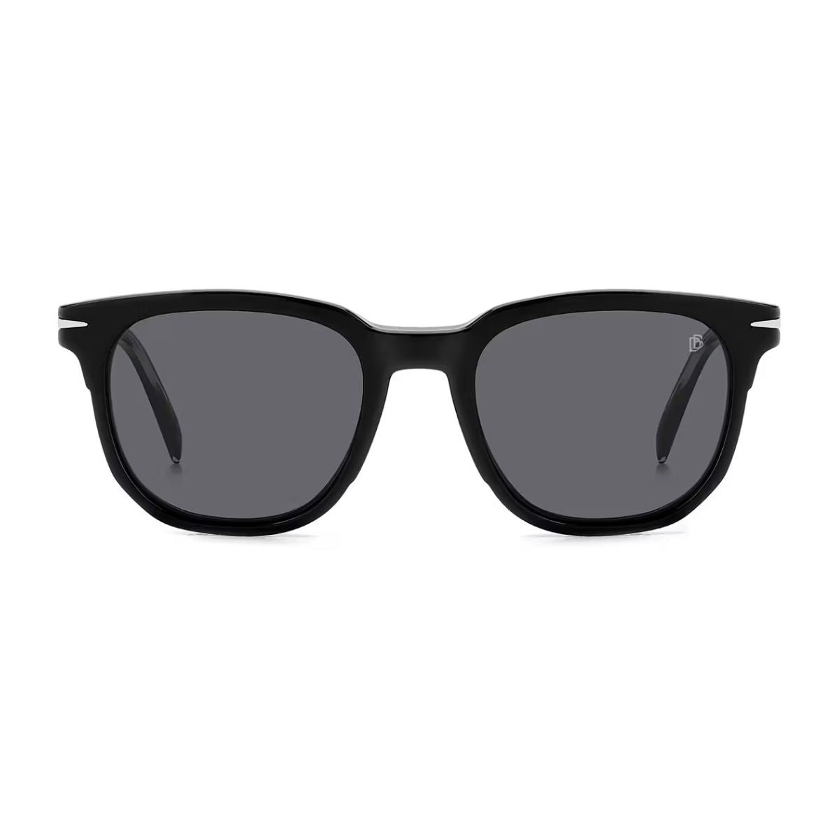 "David Beckham DB 7120CS 80799 clip-on sunglasses, sleek and polarized, online at Optorium."
