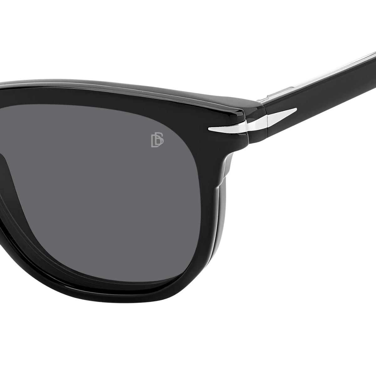 "Timeless David Beckham DB 7120CS sunglasses with clip-on lenses, online at Optorium."
