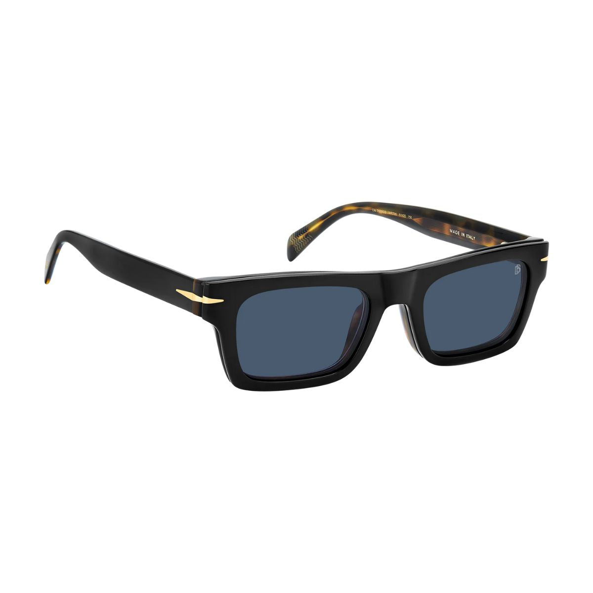 "Lightweight David Beckham sunglasses featuring blue polarized lenses for glare protection"