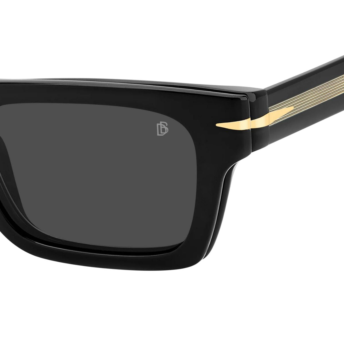 "Shop David Beckham rectangle sunglasses with clip-on feature available at Optorium"