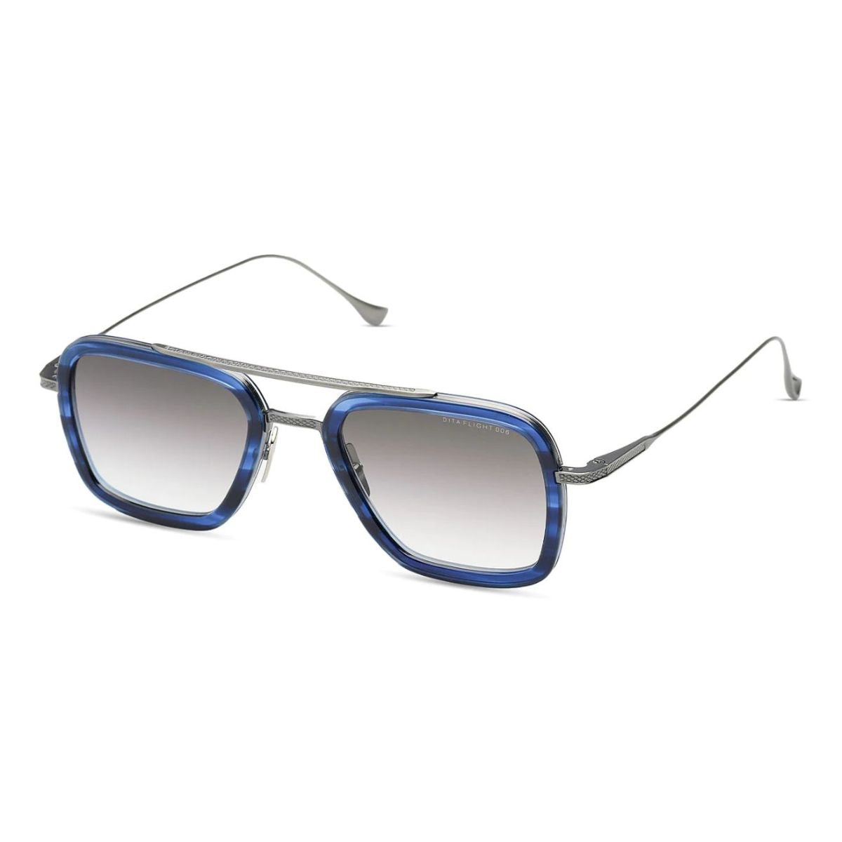 "Shop Online Dita FLIGHT 006 7806-T-BLU-SIL Polarized Sunglass For Men's At Optorium"