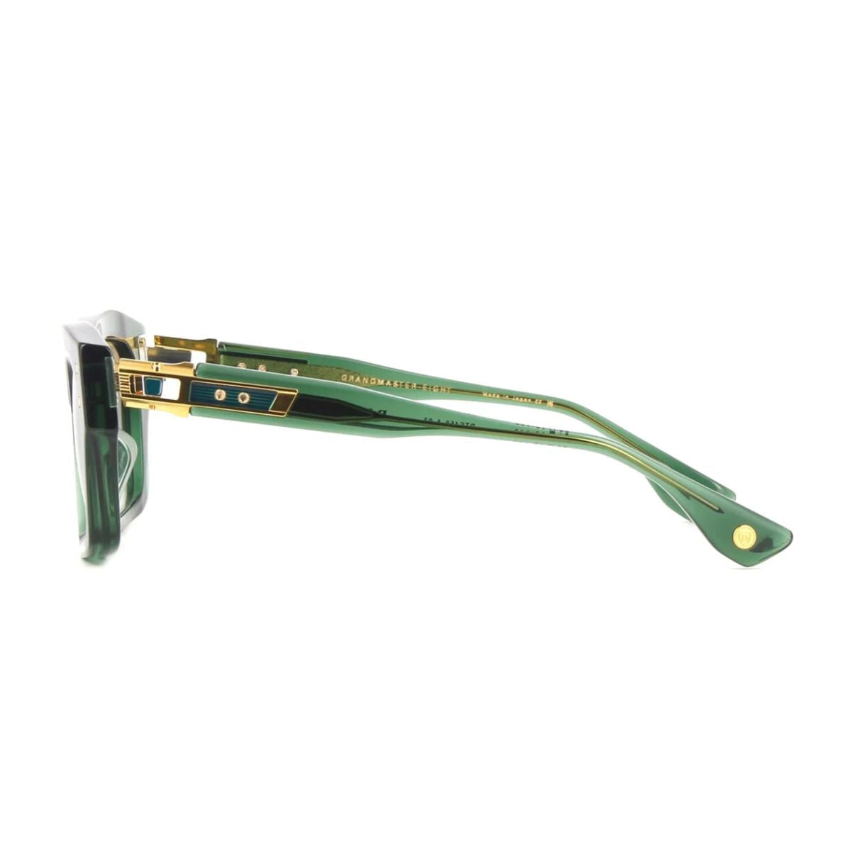 Dita Grandmaster Eight DTS458 A02 men’s sunglasses, cadmium green gradient lenses, bold design, and UV protection – purchase online at Optorium.