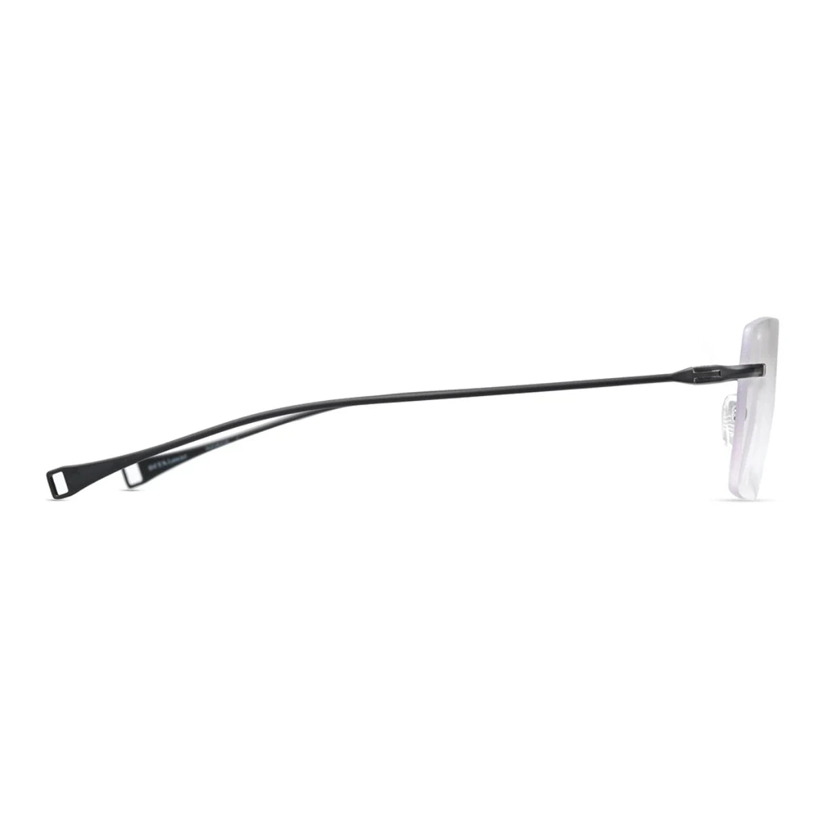 Dita square eyeglasses DLX129 A03 lightweight rimless optical frame for men at Optorium