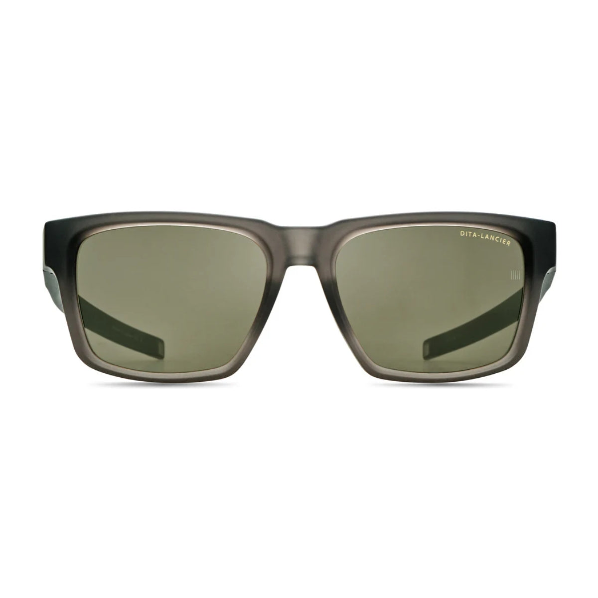 Dita Lancier Sunglass DLS712 A 03 with green lenses and UV protection shades at Optorium