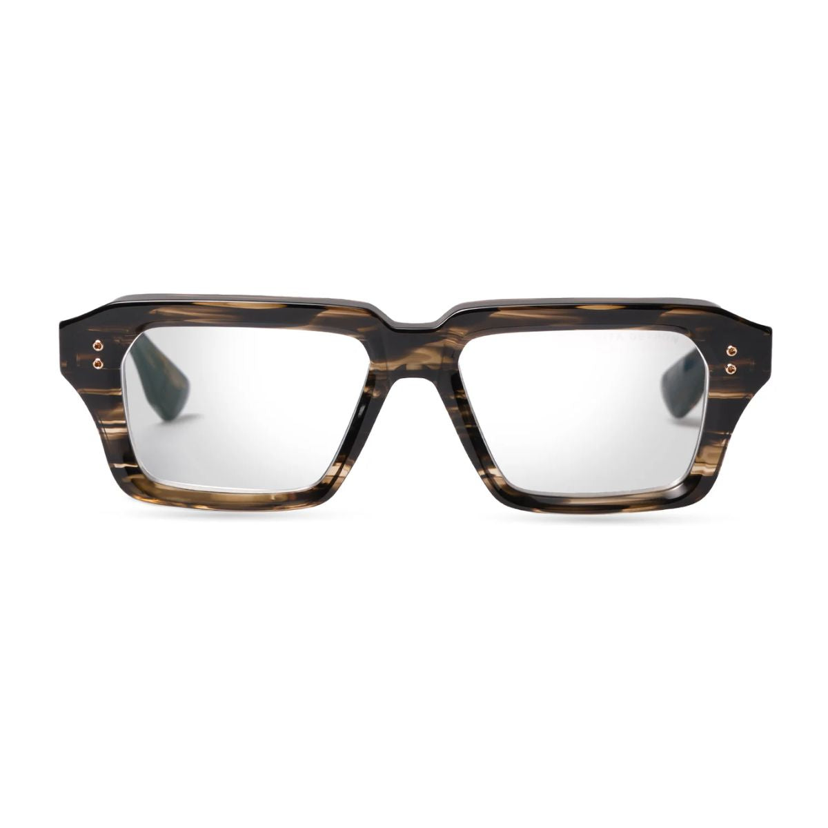 Dita Detron Frame DTX459-A-03 features a stylish havana color rectangle shape, perfect for men’s optical frames. Premium eyeglass lenses for a clear vision. Shop online at Optorium.