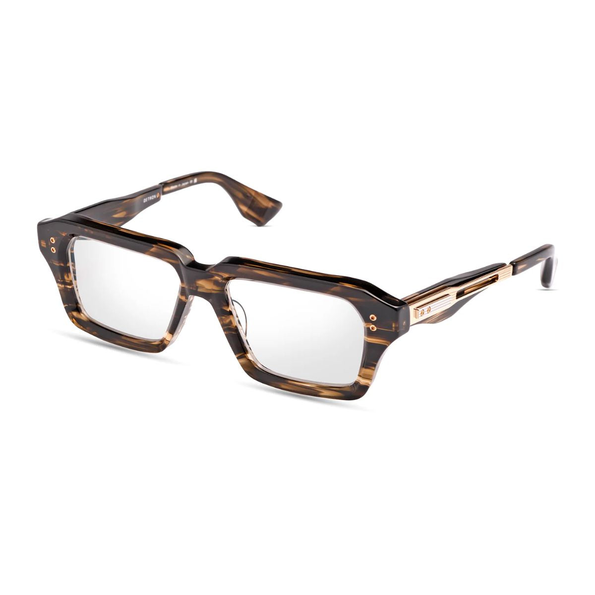Dita Detron Frame DTX459-A-03 features a stylish havana color rectangle shape, perfect for men’s optical frames. Premium eyeglass lenses for a clear vision. Shop online at Optorium.