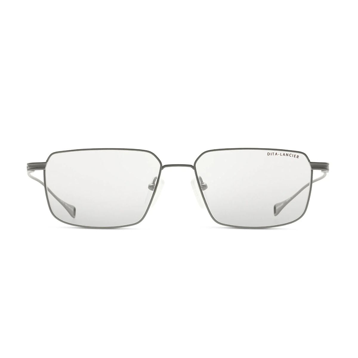 "Dita Lancier DLX114-A-02 men's gunmetal titanium optical frame, stylish and durable, online at Optorium."