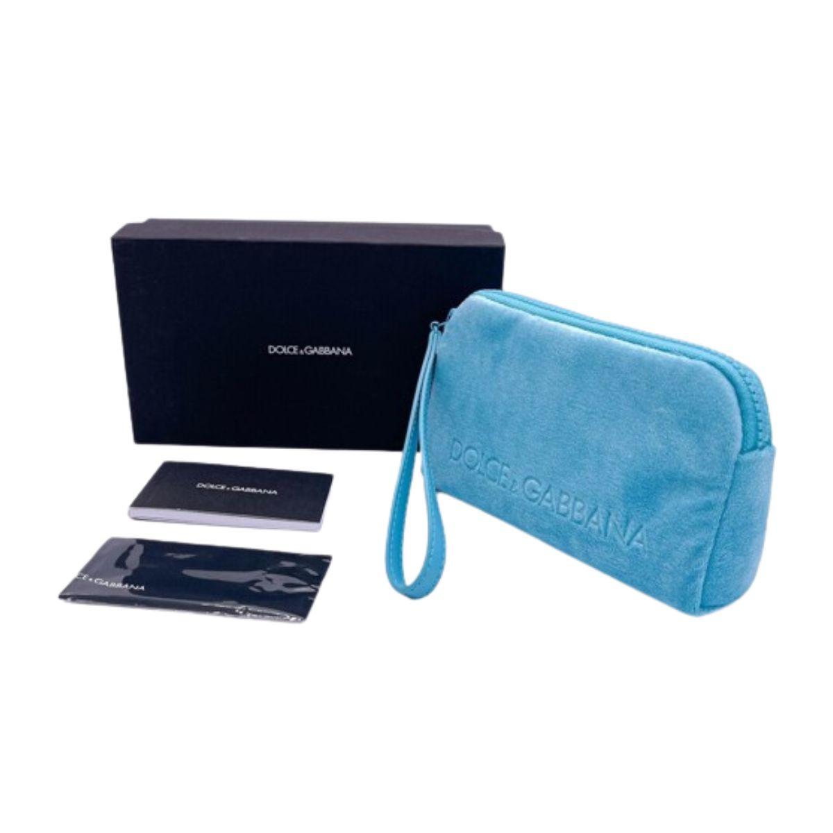 "Chic blue Dolce & Gabbana DG6187 3094/87 sunglasses with UV protection, rectangle frame, unisex style."