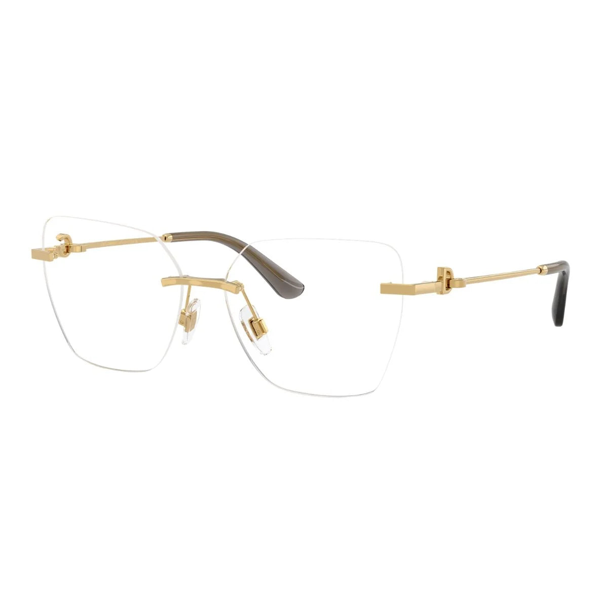 Elegant Dolce & Gabbana DG1363 02 gold cat‑eye eyeglasses, luxury Italian frame, perfect for women who love designer eyewear optorium
