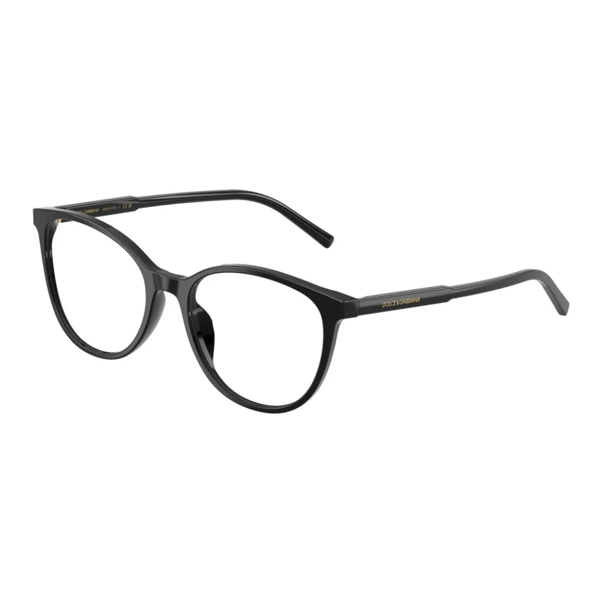 Elegant Dolce & Gabbana Frame DG 3425 501 in black butterfly shape for women. Dolce Gabbana optical glasses offering timeless eyewear style and comfort at Optorium.