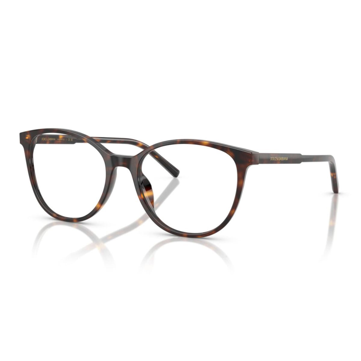 Elegant Dolce Gabbana DG3425 502 eyeglasses in Havana color with full-rim cat-eye shape, perfect for modern women’s style and vision needs from Dolce & Gabbana eyewear, optorium.