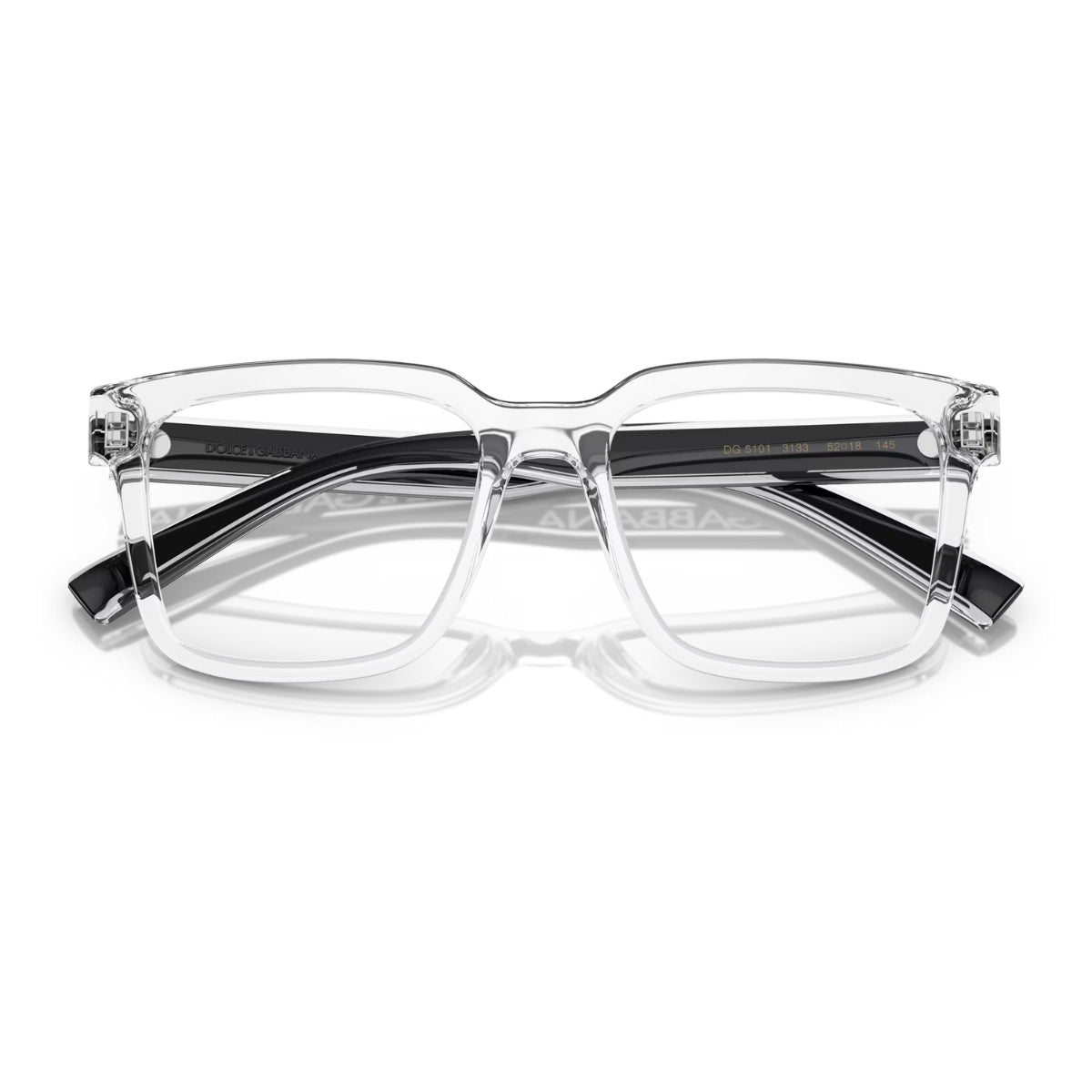 "Dolce & Gabbana optical frame DG 5101 3133 – stylish square acetate cat eye eyeglasses for ladies, available now at Optorium."