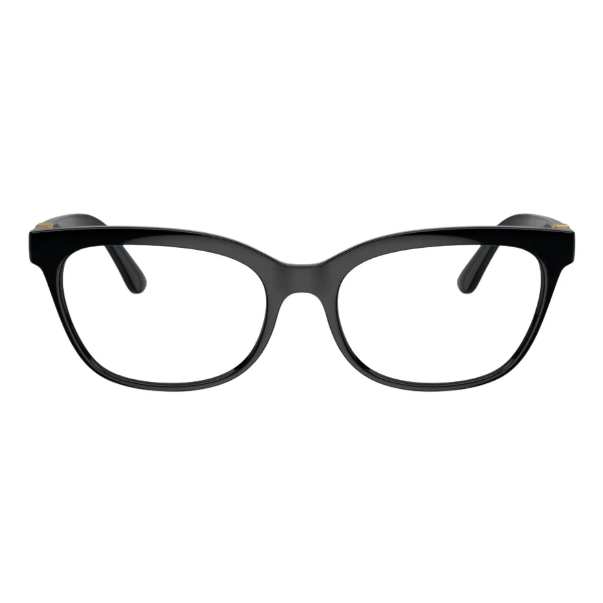 Dolce & Gabbana DG 5106-U 501 butterfly shape eyeglasses in classic black acetate, luxury designer optical frames with bold logo temples and authentic Dolce Gabbana eyewear for women optorium