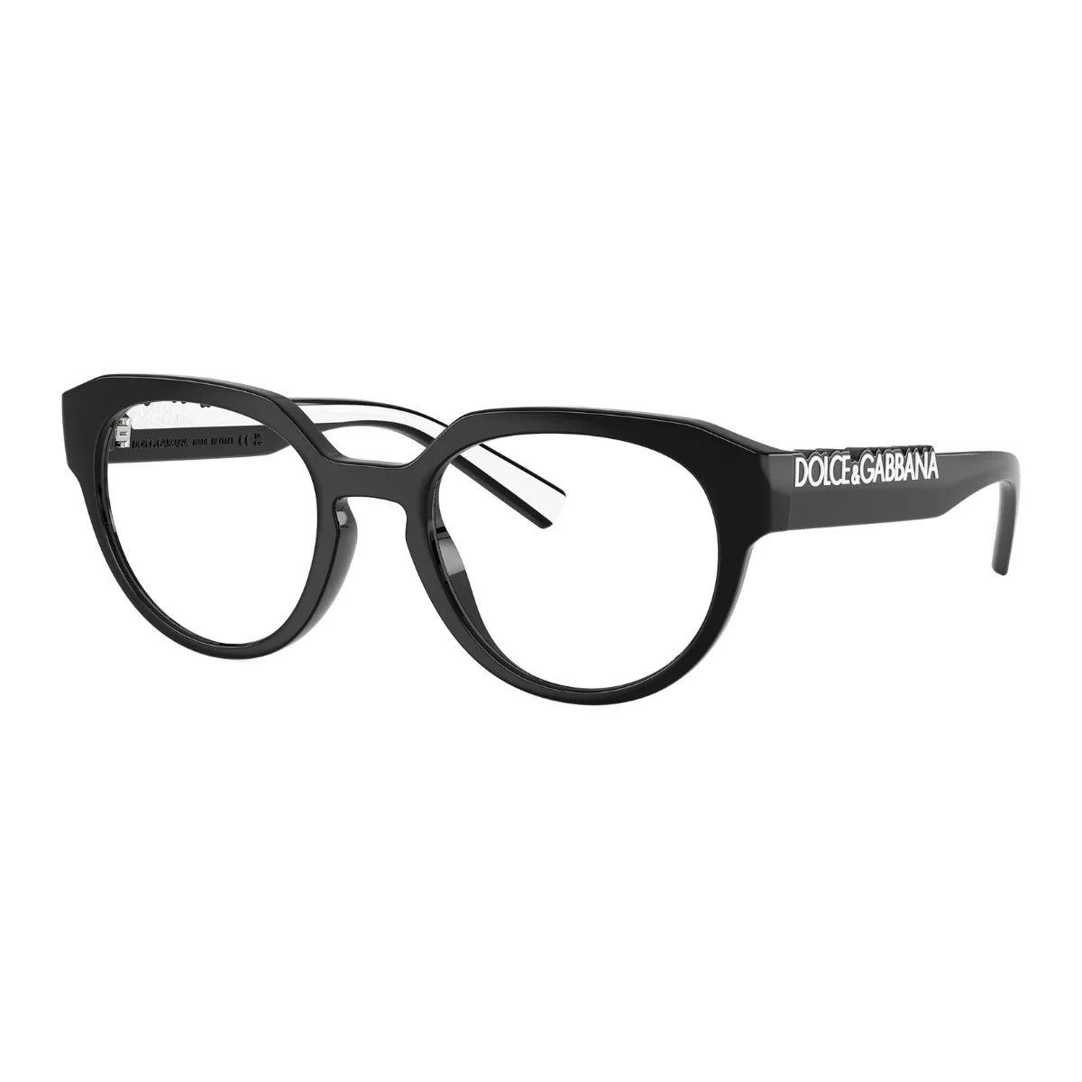 Elegant Dolce & Gabbana DG5113 501 black color optical frame, round shape Dolce & Gabbana glasses frames for men & women at optorium.