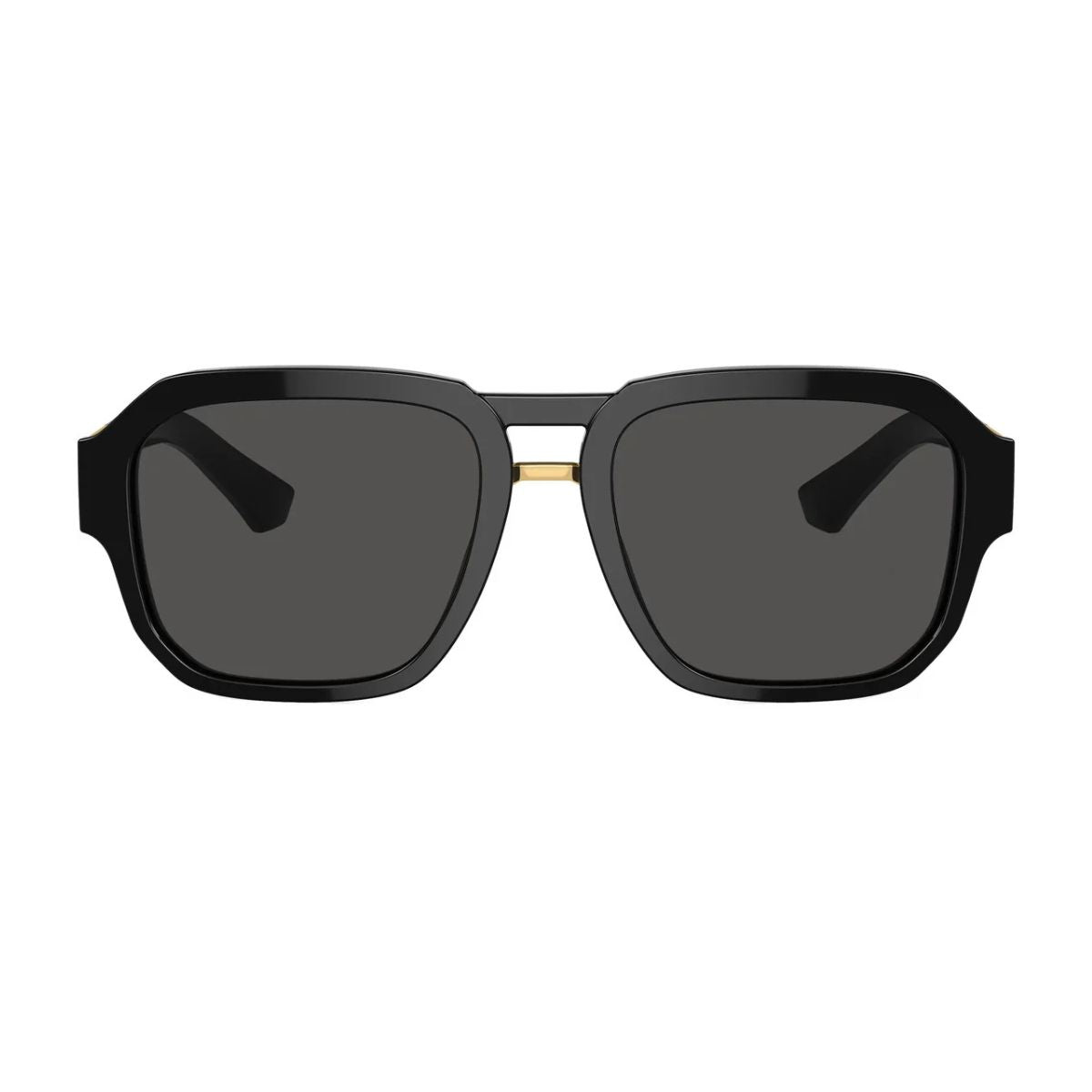 Dolce & Gabbana DG 4464 501/87 sunglasses featuring a sleek black pilot design, perfect luxury black frame sunglasses for men, top Dolce & Gabbana Eyewear pick on optorium.