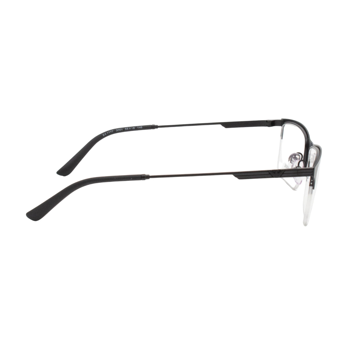 "Emporio Armani EA1177 3001 Half Rim Metal Frame – Luxury Armani Prescription Eyewear for Men & Women | Optorium"