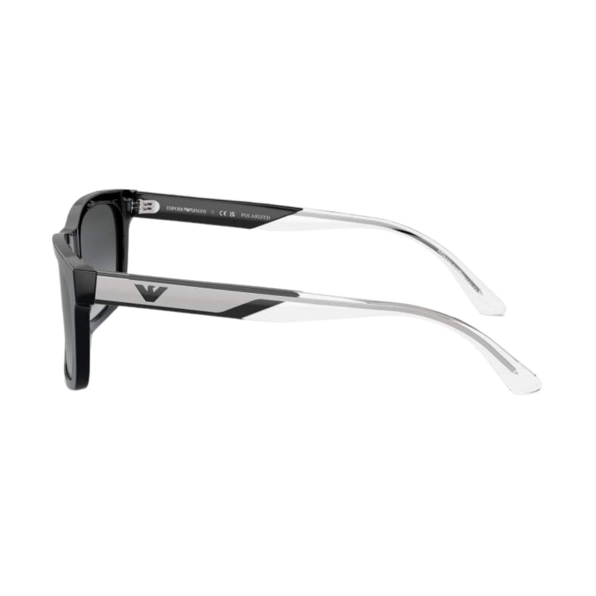 "buy stylish Emporio Armani EA4224 5017/T3 Black Polarized Sunglass For Men's At Optorium"