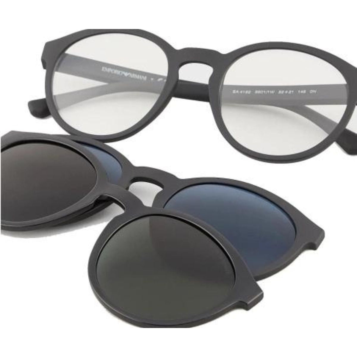 "Shop Emporio Armani EA 4152 5042/1W Clip-On Sunglass For Men's At Optorium"