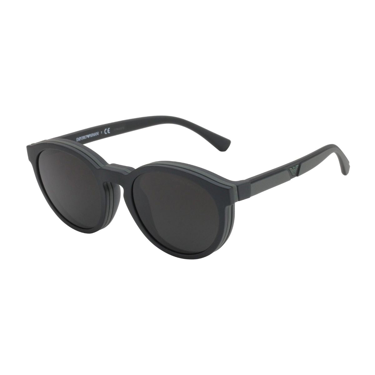 "Buy Emporio Armani EA 4152 5042/1W Round Clip-On Sunglass For Men's At Optorium"