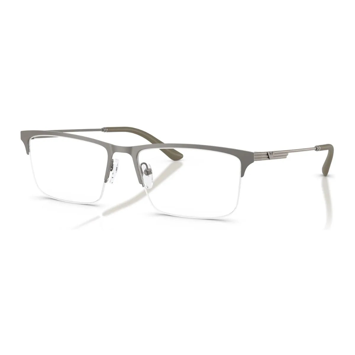 Buy luxury Emporio Armani EA1177 3425 Matte Grey color glasses, half rim Emporio Armani eyewear for men & women, designer optical and spectacle frames online in India at Optorium.