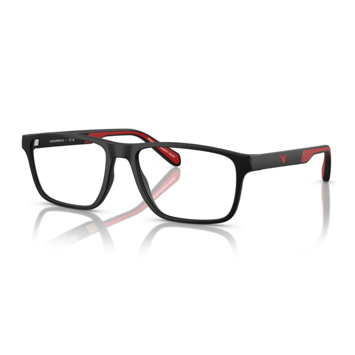 Emporio Armani EA 3233 5997 black rectangle optical glasses for men – Optorium