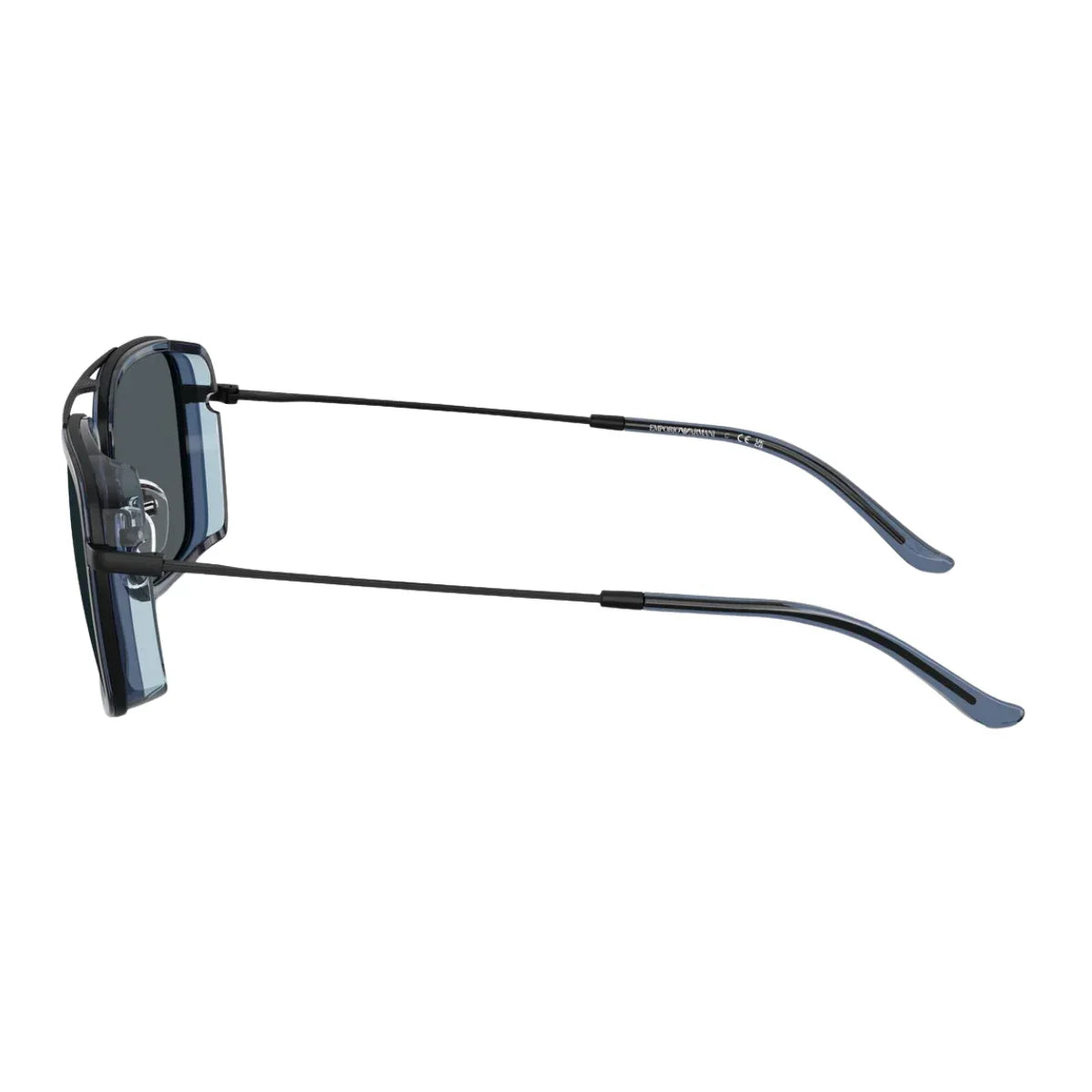 Buy Emporio Armani UV protection sunglasses for men & women EA 2162 3001/80, square black sunglasses, premium Emporio Armani eyewear trending in India at Optorium.