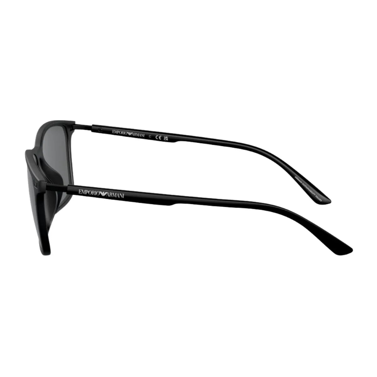 Shop luxury Emporio Armani sunglasses men black color, trending square shape design with UV protection, original Emporio Armani Sunglass EA 4223U 500187 available online at Optorium.