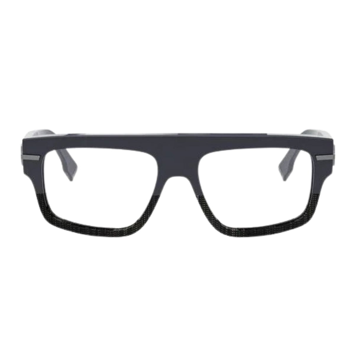 Fendi Frame FE50062I 090 dark blue square eyeglasses for men, explore stylish branded eyewear frames with the latest Fendi frame price in India at optorium.