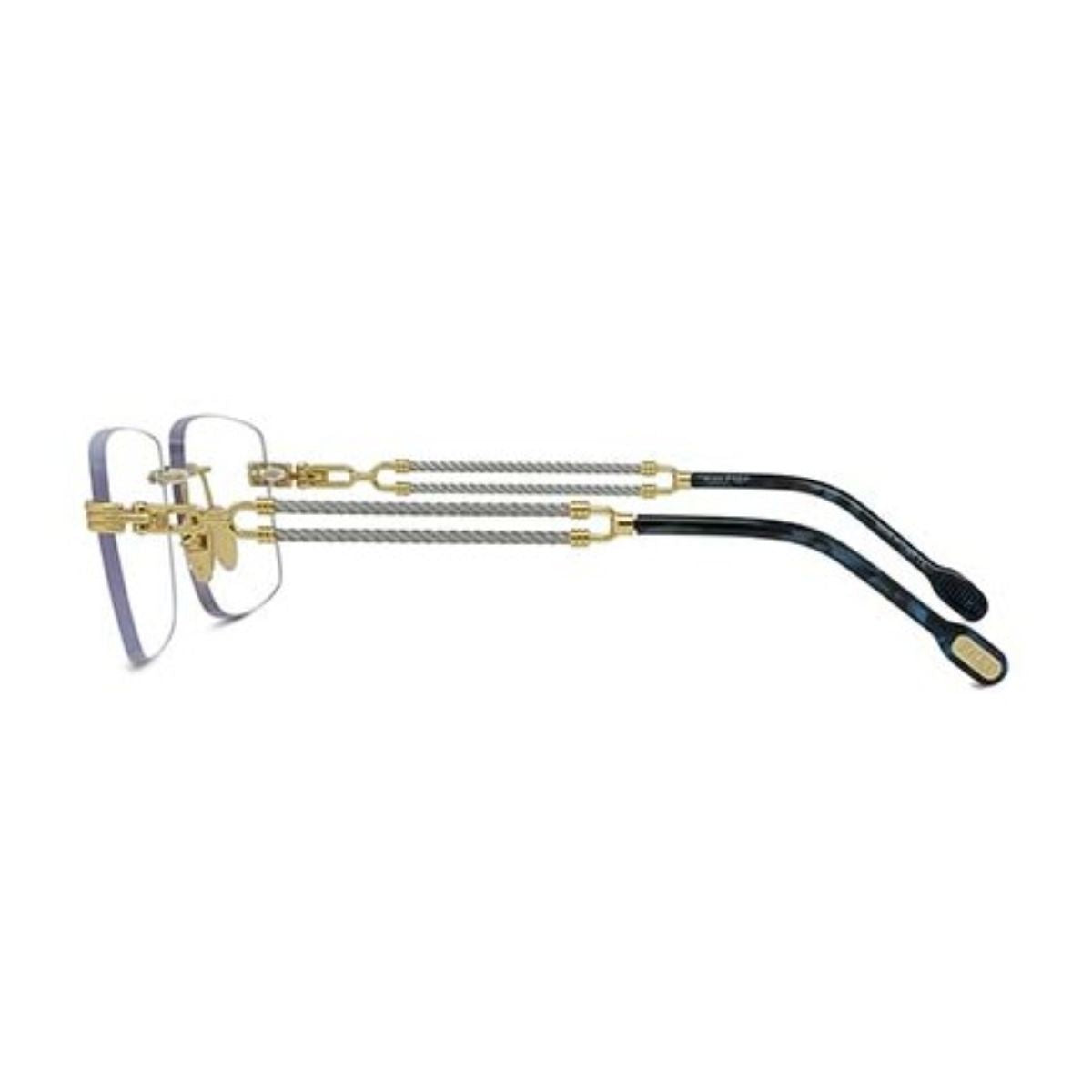 "Fred FG50035U 030 lightweight gold rectangle frame for men and women, available online at Optorium."