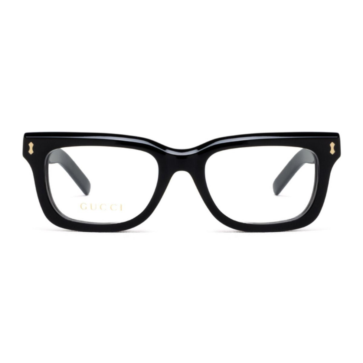 "Gucci 1522O 001 Men's Eyeglass Frames - Sophisticated and sleek design for the modern man, showcasing Gucci's iconic style."