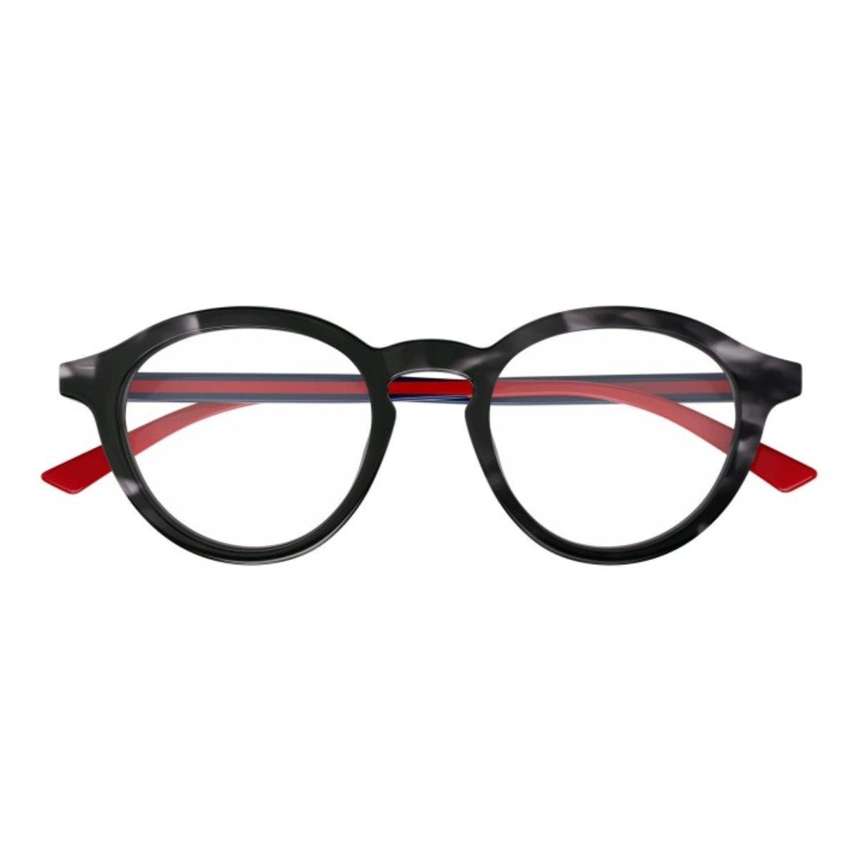 Gucci GG1871O 004 round tortoise frame for men. High-quality acetate frame with a classic full-rim style. Perfect for prescription use and fashion wear. Available online at Optorium.