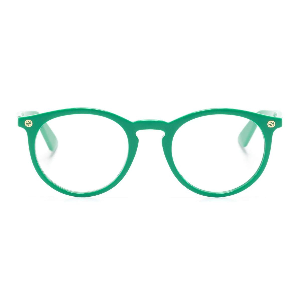 "buy Gucci GG0121O 008 round shape eyeglasses frame for men and women at optorium"