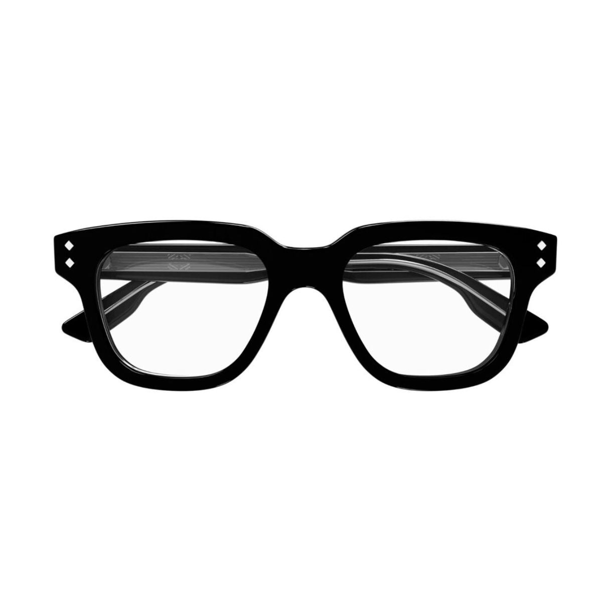 "buy Gucci 1219O 001 square eyeglasses frame for men and women at optorium"