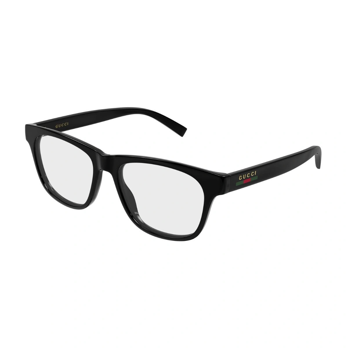 Premium Gucci GG2108O 001 shiny black eyeglasses detail