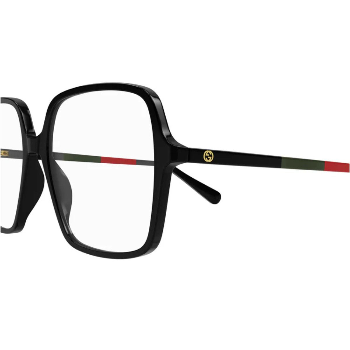Fashionable Gucci GG1003O 008 Optical Frame – Square Shape in Black – Ideal for everyday wear – Available online at Optorium.