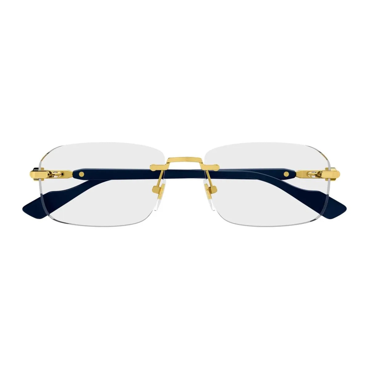 Trendy Gucci rimless eyeglasses GG1221O 004 at Optorium.